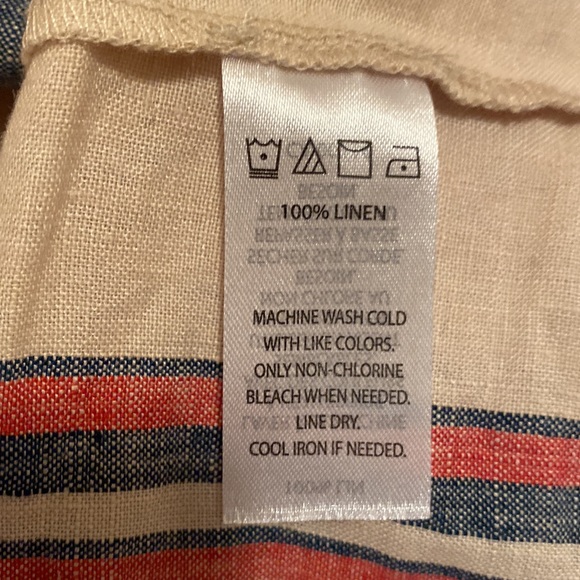 NEW SAKS FIFTH AVE LINEN DRESS SIZE MEDIUM - Picture 4 of 4